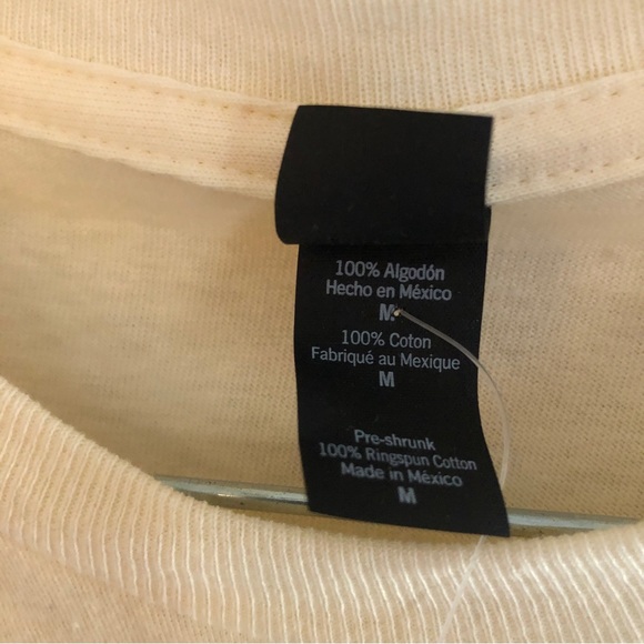 NWT Cincy Shirts Tultex Pale Yellow Unisex Burger Chef Short Sleeve T-Shirt - Picture 5 of 7